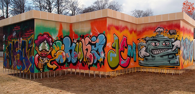 MSA (Space), Chucky, Jem, Boner, Love - The Dark Roses United - Dansk Graffiti 1984-2013, KUNSTEN, Aalborg Museum, Aalborg, Jutland, Denmark 8. April 2013